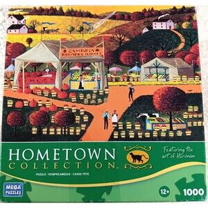Cambria Farmers Market 1000 Piece Jigsaw Puzzle Hometown Collection Mega Puzzles